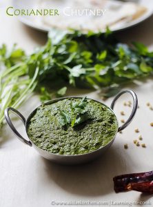 Coriander Chutney | Kothamalli chutney | Kothamalli thuvayal | How to prepare coriander chutney | Chutney recipes | Side dish for idli or dosa