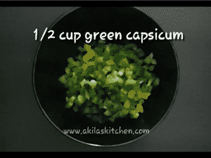 capsicum cheese paratha