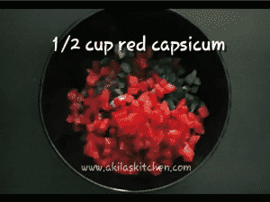 capsicum cheese paratha