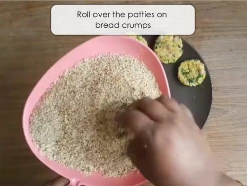 Cutlet using leftover rice