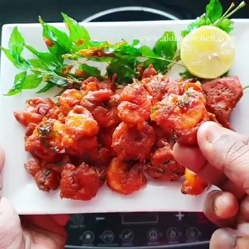 Restaurant style prawn fry
