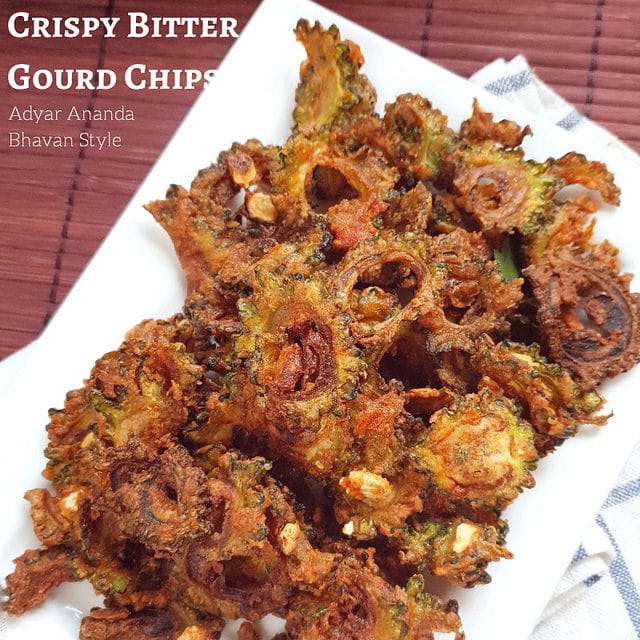 Crispy Bitter gourd chips | Pavakkai chips Ananda Bhavan Style recipe