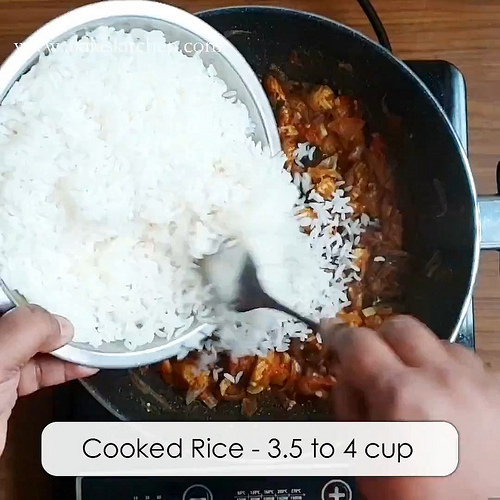 Baby Corn and Tomato Masala Rice