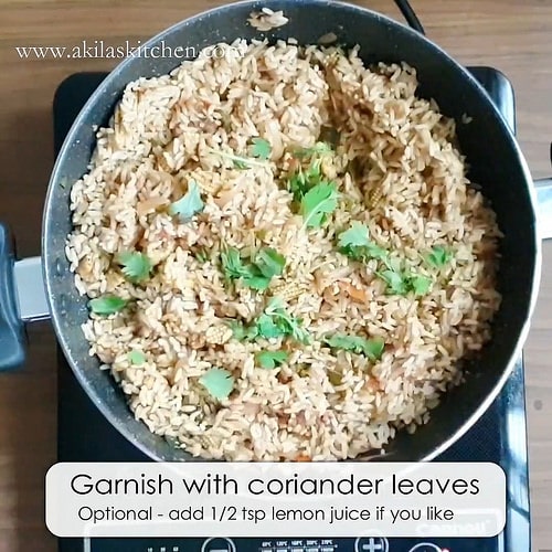 Baby Corn and Tomato Masala Rice