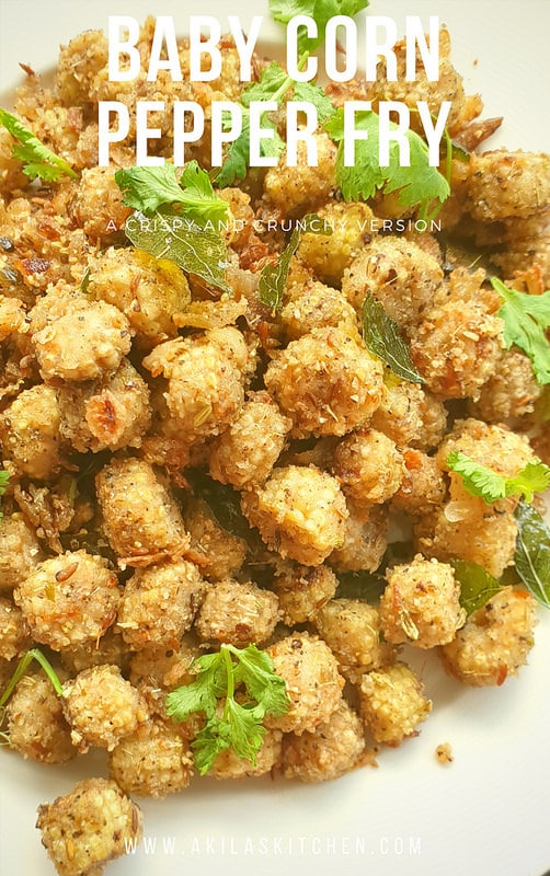 Baby Corn pepper fry