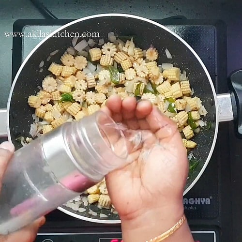 Baby Corn pepper fry recipe