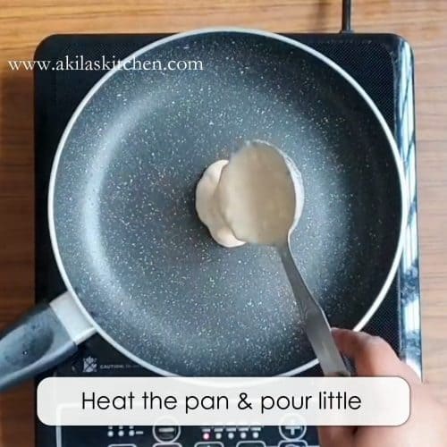 Eggless banana pancake using wheat flour