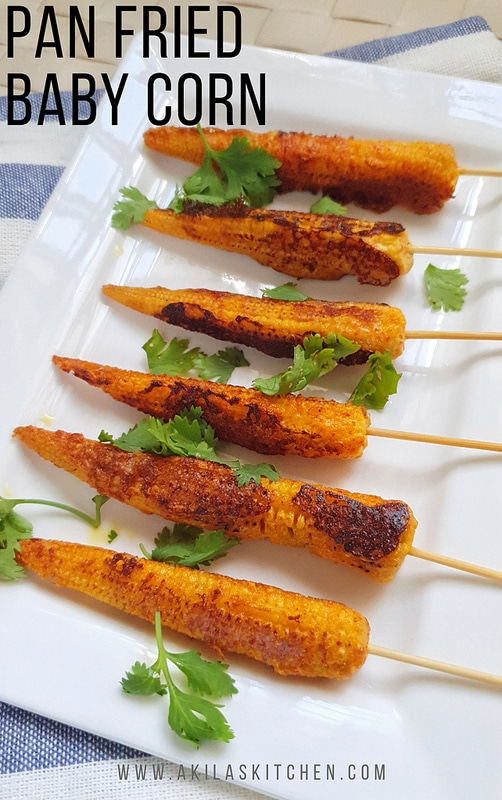 Pan Fried Baby Corn
