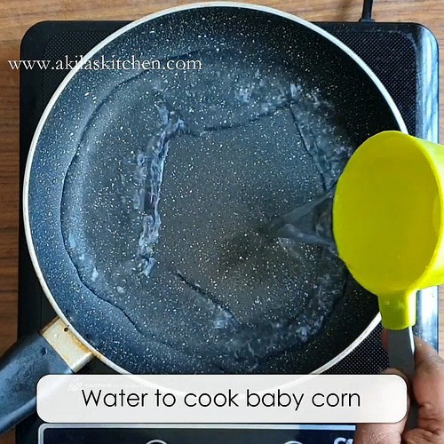 Pan fried baby corn
