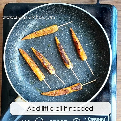 Pan fried baby corn