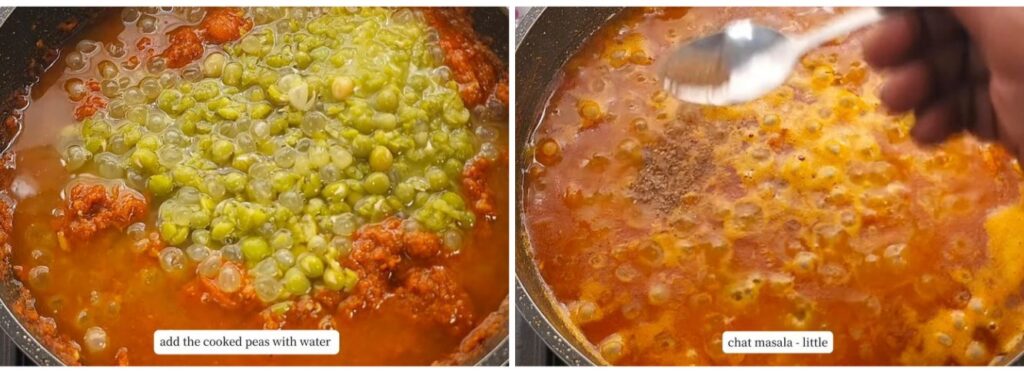 roadside green peas masala